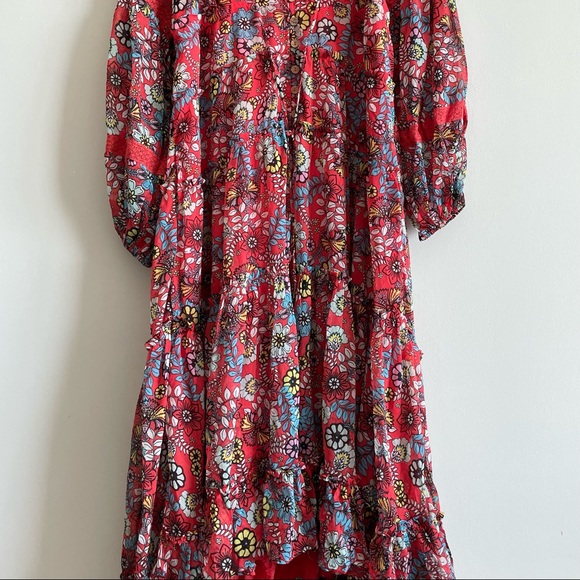 Free People Cassis Printed Chiffon Dress - Picture 5 of 10